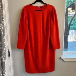 Vince Camuto Dress Womens 2X orange long sleeved